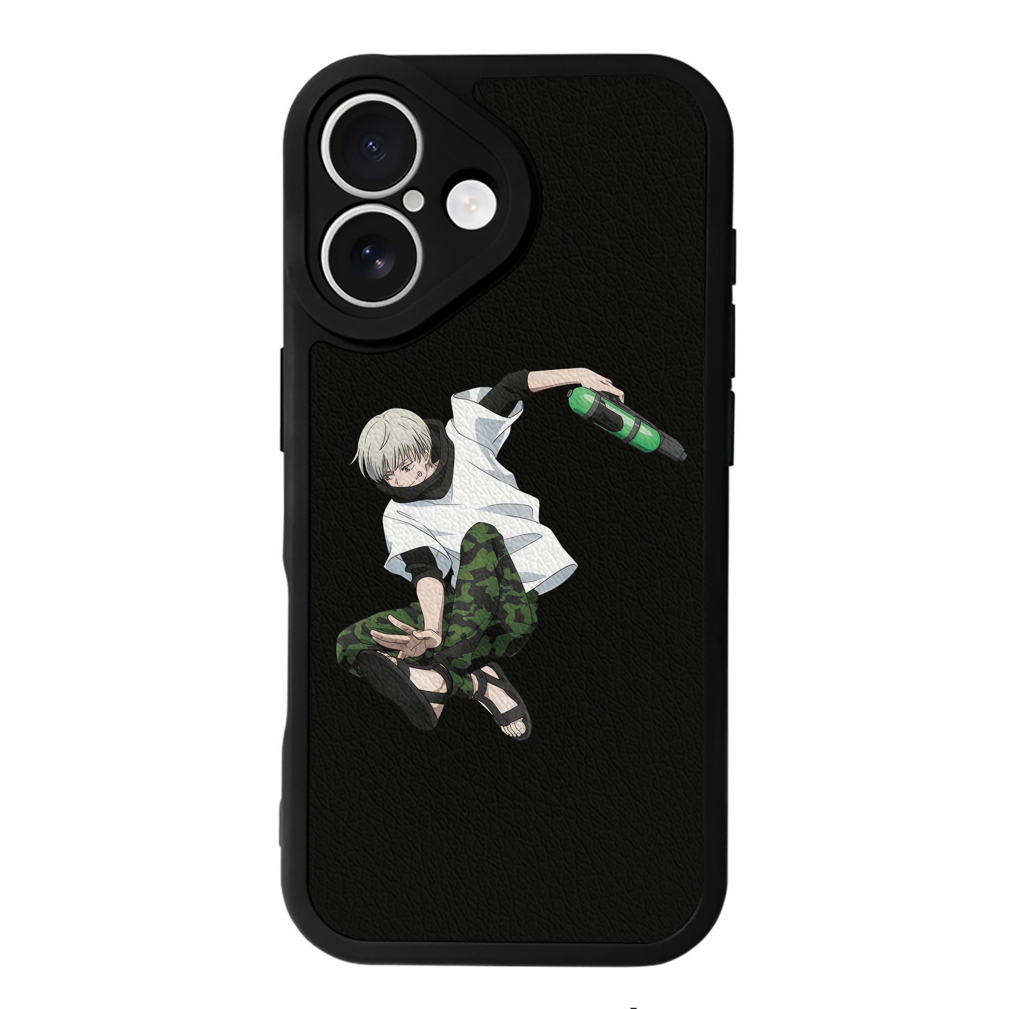 （画像用） 呪術廻戦 Jujutsu Kaisen 【iPhone 16シリーズ対応】シリコンスマホケース（レザー調） 材質：シリコン